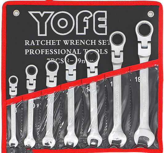 Ring-Gabelschlüssel mit Ratschfunktion