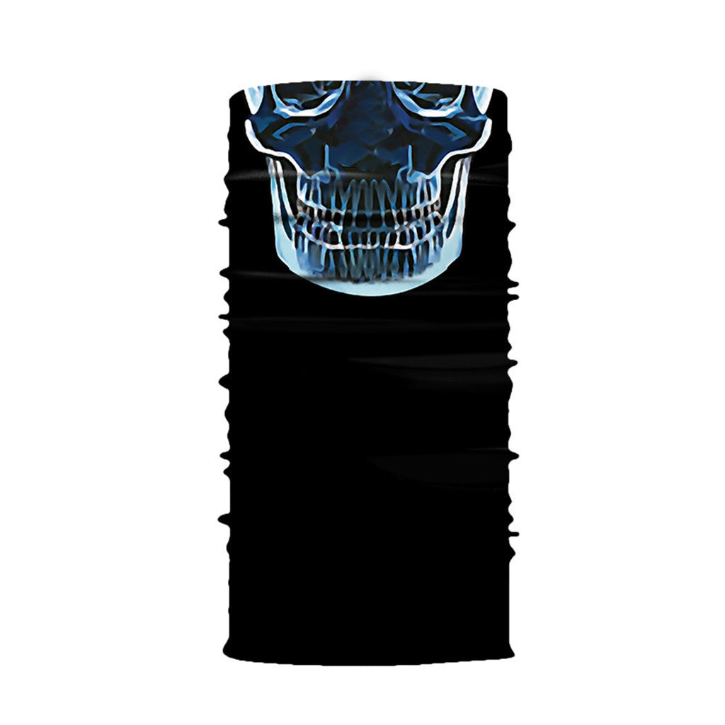 Bandana Blue Skeleton