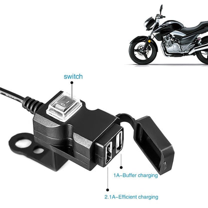 USB-Anschluss für Motorradlenker 5V 1A / 2.1A