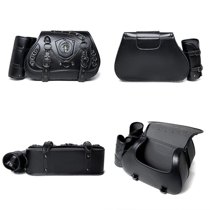 Motorradtaschen im rockigen Stil