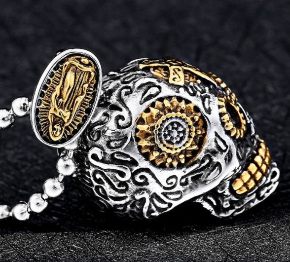 Coole Totenkopf Halskette