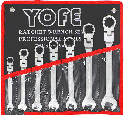 Ring-Gabelschlüssel mit Ratschfunktion