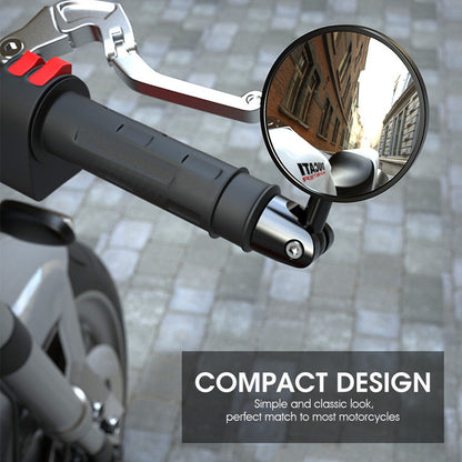 Spiegel für Lenkerende rund, Flach oder Konvex