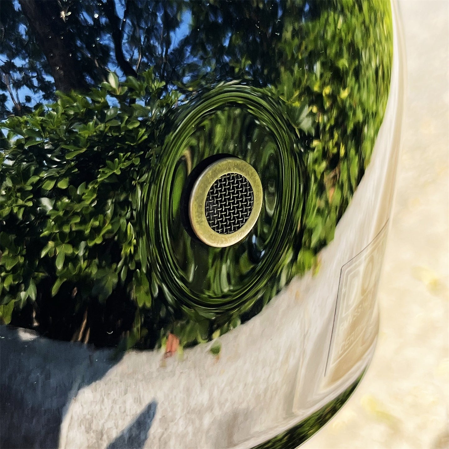 Motorradhelm im Basecap Style mit blau getöntem Visier