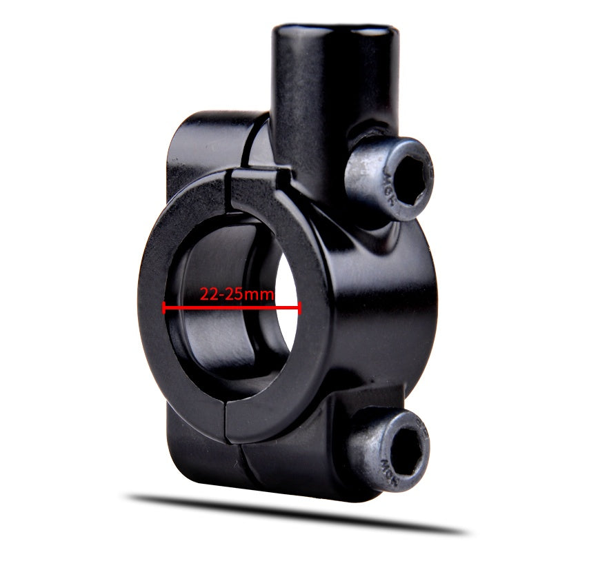 Motorradspiegel eckig mit Halter