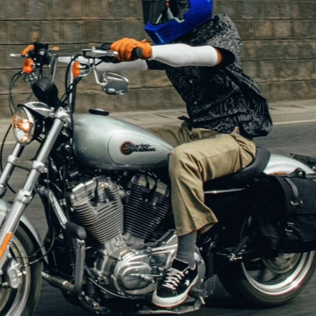 Motorrad Seitentaschen Vintage