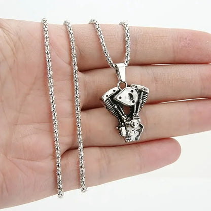 Halskette Motorradmotor