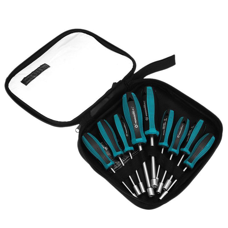 Steckschlüssel-Set 9teilig 3-8mm mit Tasche