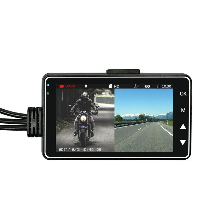 Motorrad Dash Cam vorne + hinten