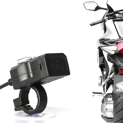 USB-Anschluss für Motorradlenker 5V 1A / 2.1A