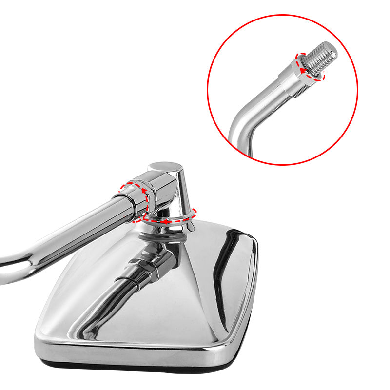 Motorradspiegel rechteckig