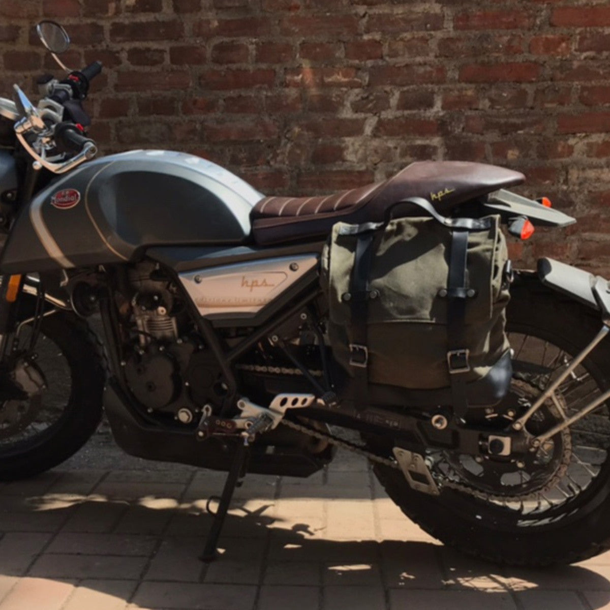 Motorrad Seitentaschen Vintage