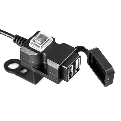 USB-Anschluss für Motorradlenker 5V 1A / 2.1A
