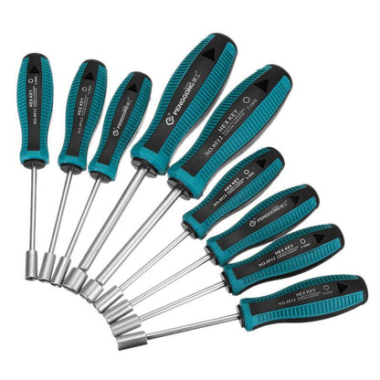 Steckschlüssel-Set 9teilig 3-8mm mit Tasche