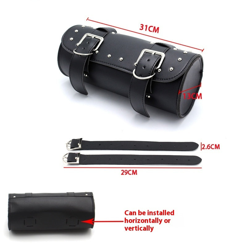 Ledertasche rund / als Rolle